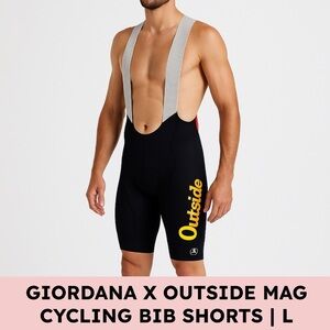 Giordana x Outside Magazine Men’s Cycling Bib Shorts Black L